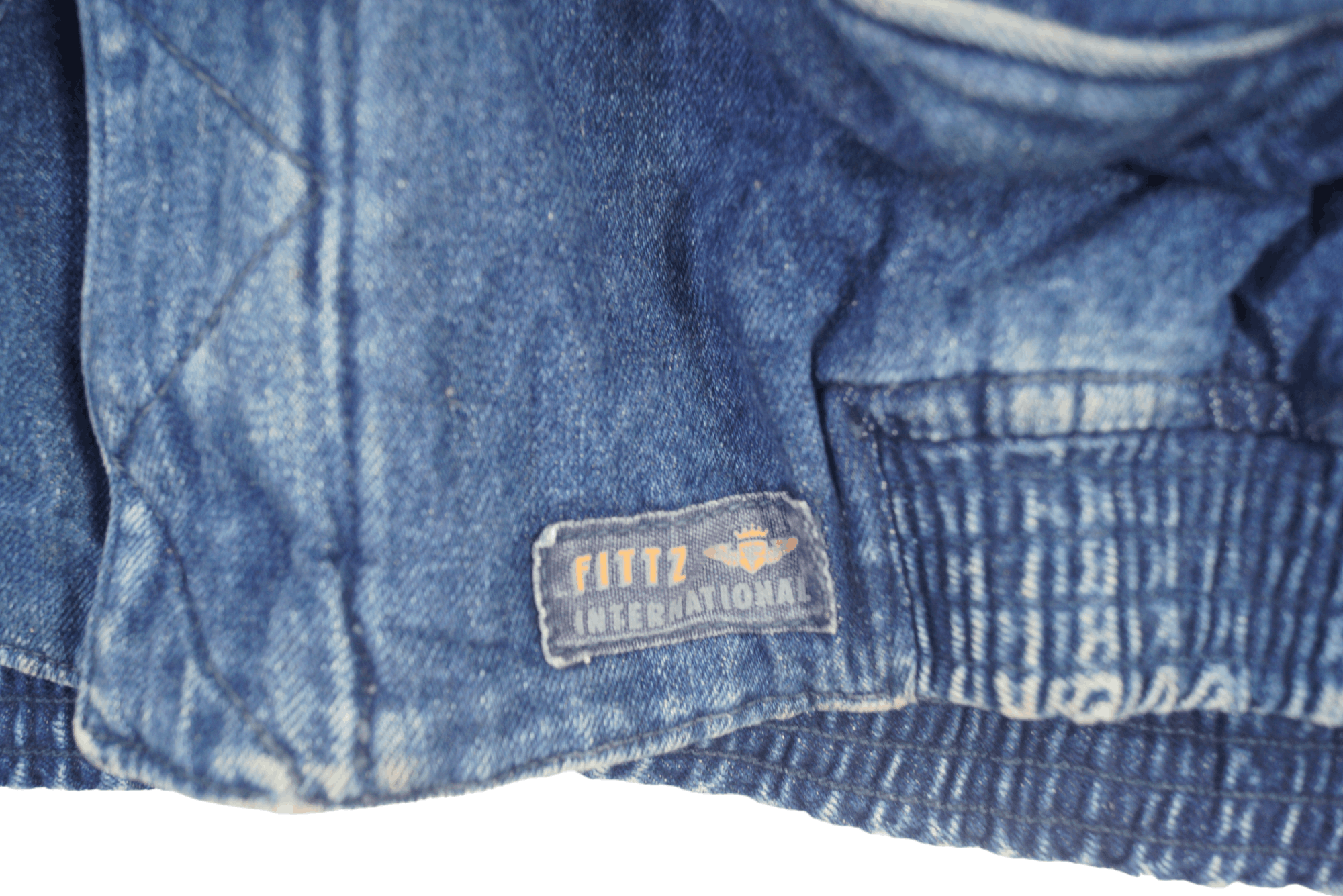 Vintage Fittz International Denim Jacket Nice Design Size US XL / EU 56 / 4 - 2 Thumbnail