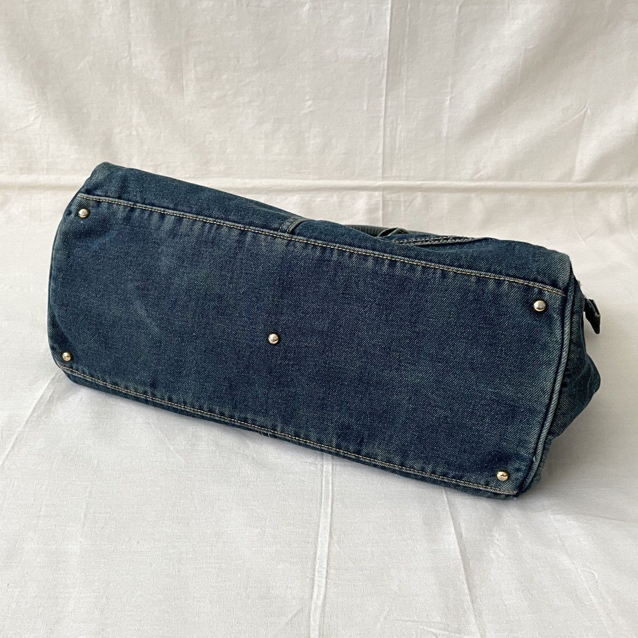 Japanese Brand Birkin Style Denim Handmade Bag by Via Demizon Doux Japan Size ONE SIZE - 8 Thumbnail