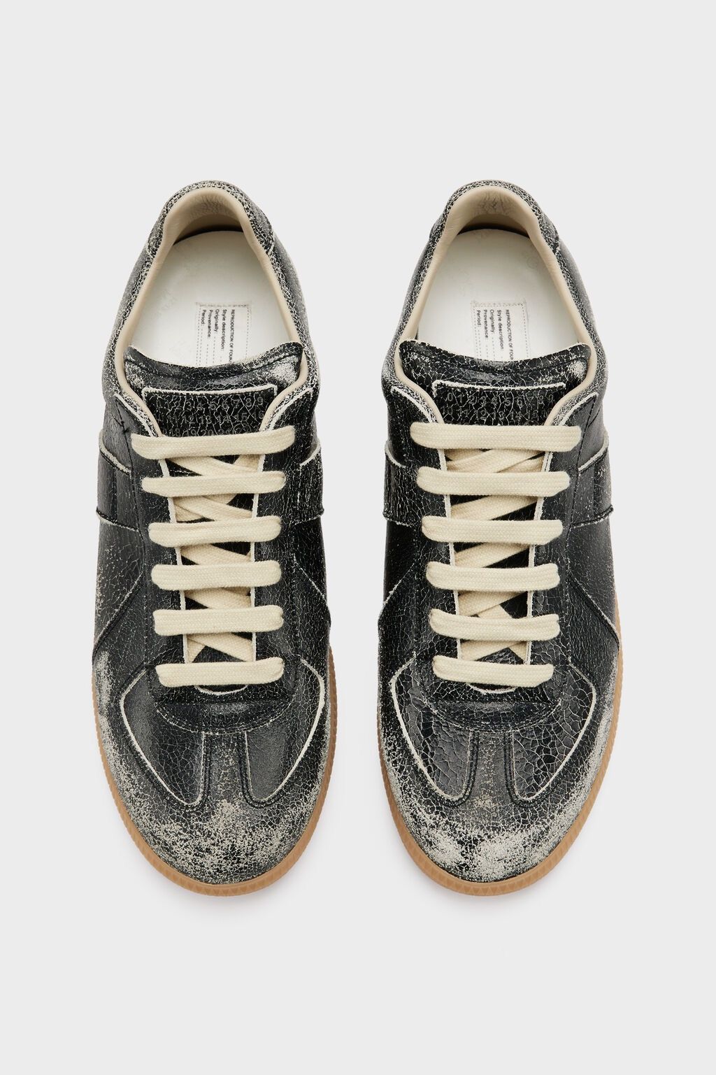Maison Margiela Maison Margiela Cracked Leather Replica Sneakers Size US 8 / EU 41 - 1 Thumbnail