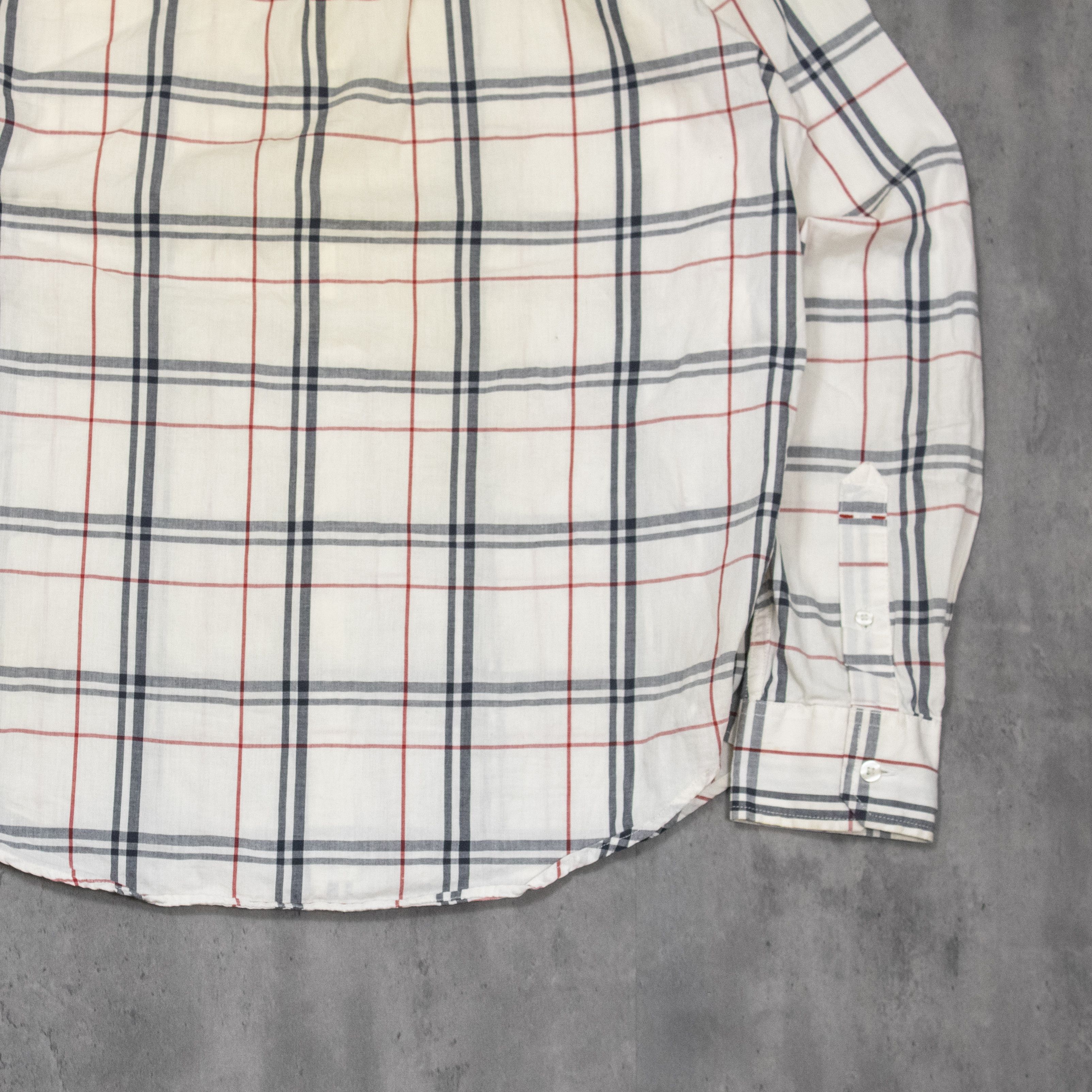 American Eagle Outfitters Y2K 00's American Eagle Nova Check White Button Up Shirt Size US M / EU 48-50 / 2 - 7 Thumbnail