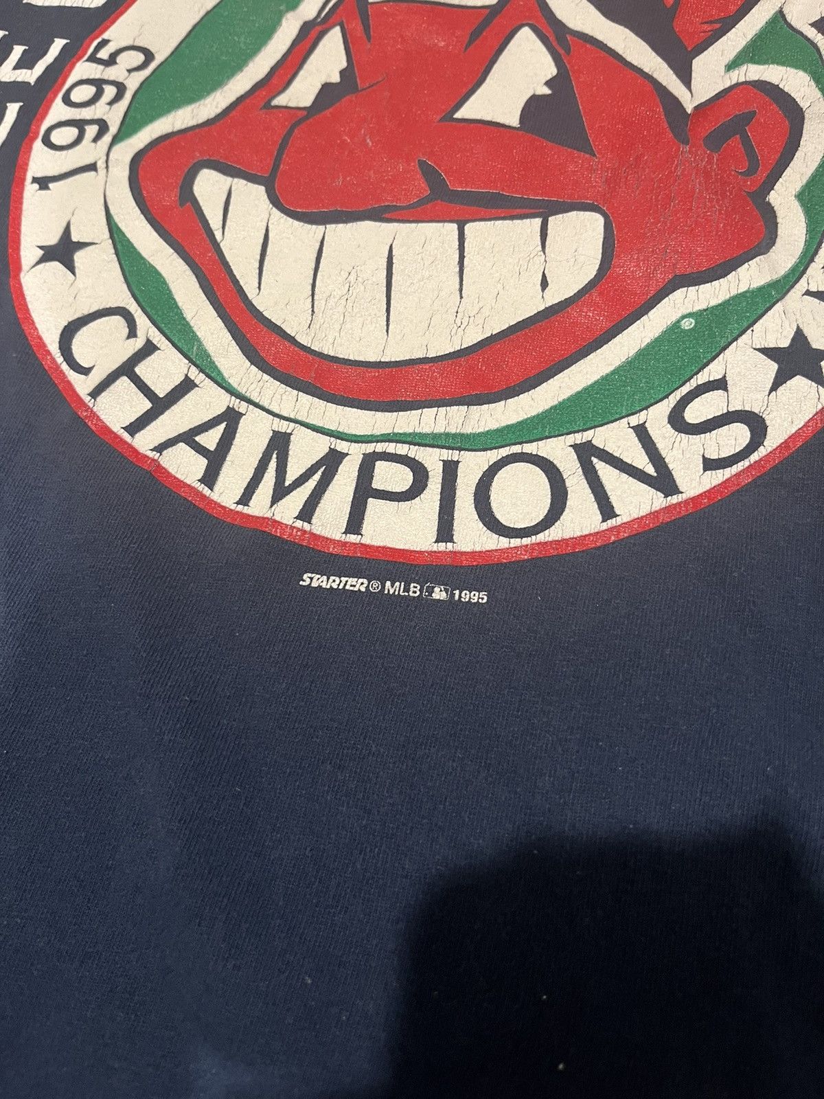 Starter × Vintage Vintage Cleveland Indians 1995 starter tee Size US M / EU 48-50 / 2 - 2 Thumbnail