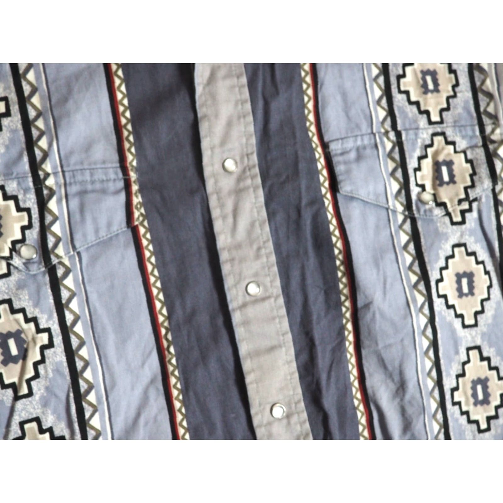 Roper VTG Roper Western Shirt XL Men Blue Pearl Snap 90s Cotton Casual Rockabilly Blue Pearl Snap Button-Up Western Shirt XL Mens 1990s Size US XL / EU 56 / 4 - 4 Thumbnail