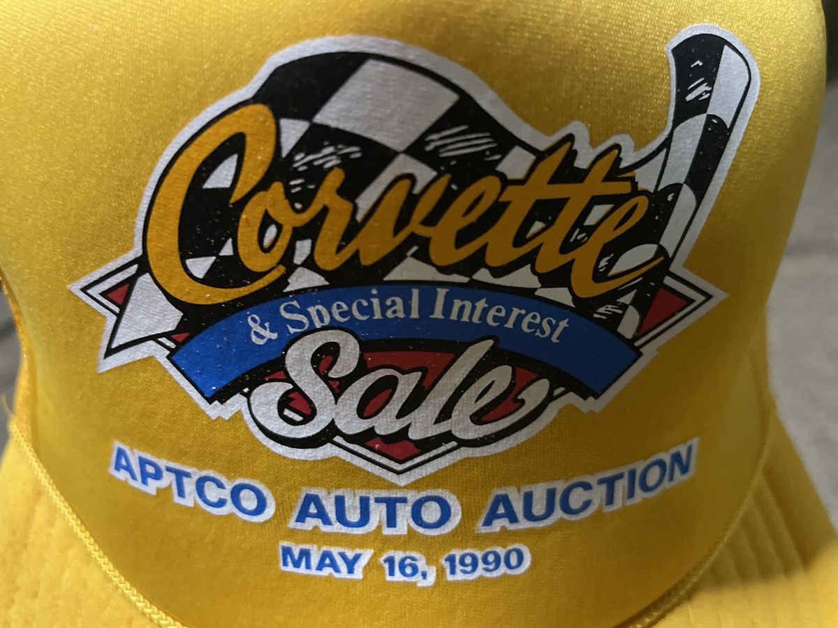 Chevrolet × Vintage Vintage Corvette Snapback Hat Cap auto auction Aptco 1990 🔥 Size ONE SIZE - 5 Thumbnail