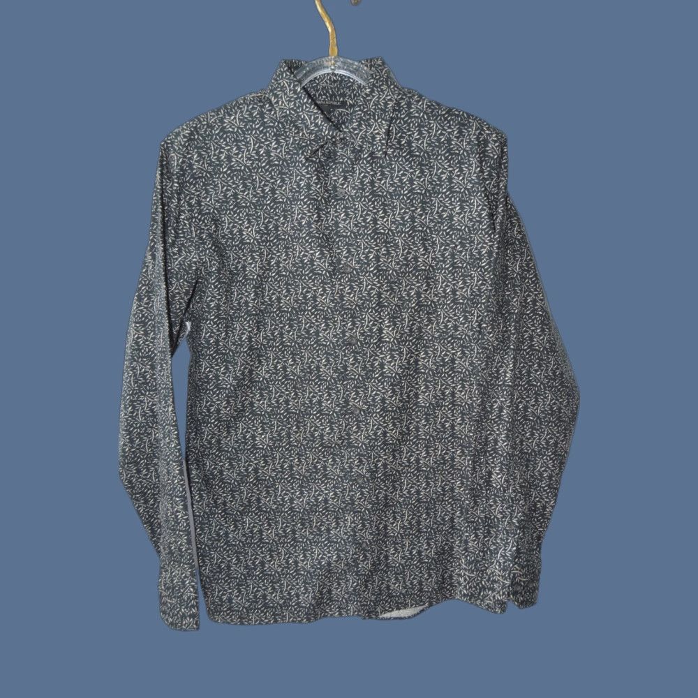 Banana Republic Banana Republic Black Floral Button Shirt XL Cotton Shirt Mens Regular Slimming Casual Spring Summer Fall Button-Up Long Sleeve Collared Size US XL / EU 56 / 4 - 1 Thumbnail