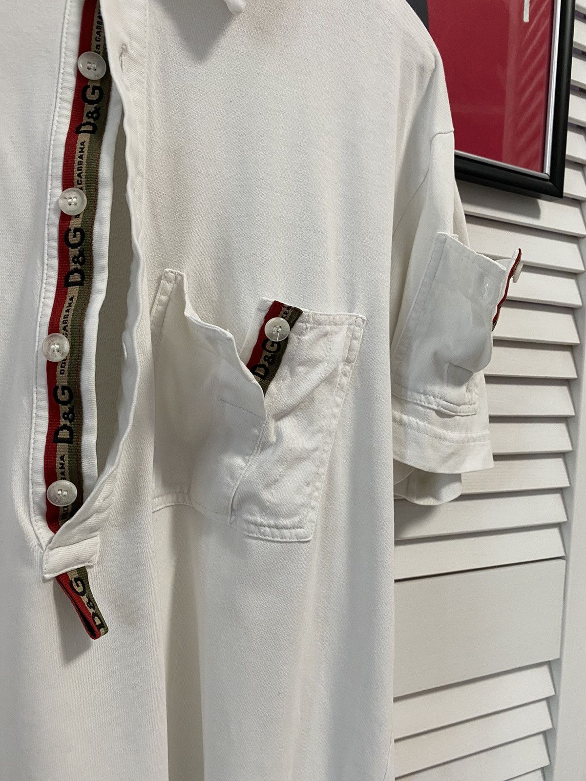Dolce & Gabbana × Vintage Vintage Shirt Polo Dolce Gabbana Multi pocket Monogrammed Size US M / EU 48-50 / 2 - 5 Thumbnail