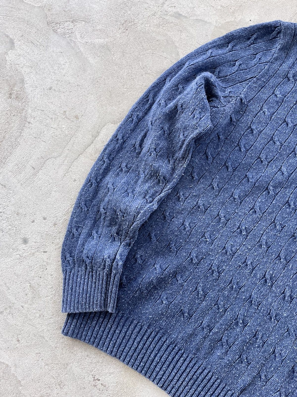Polo Ralph Lauren Vintage Ralph Lauren Silk Knit Sweater Blue Small Logo Y2K Size US XL / EU 56 / 4 - 5 Thumbnail