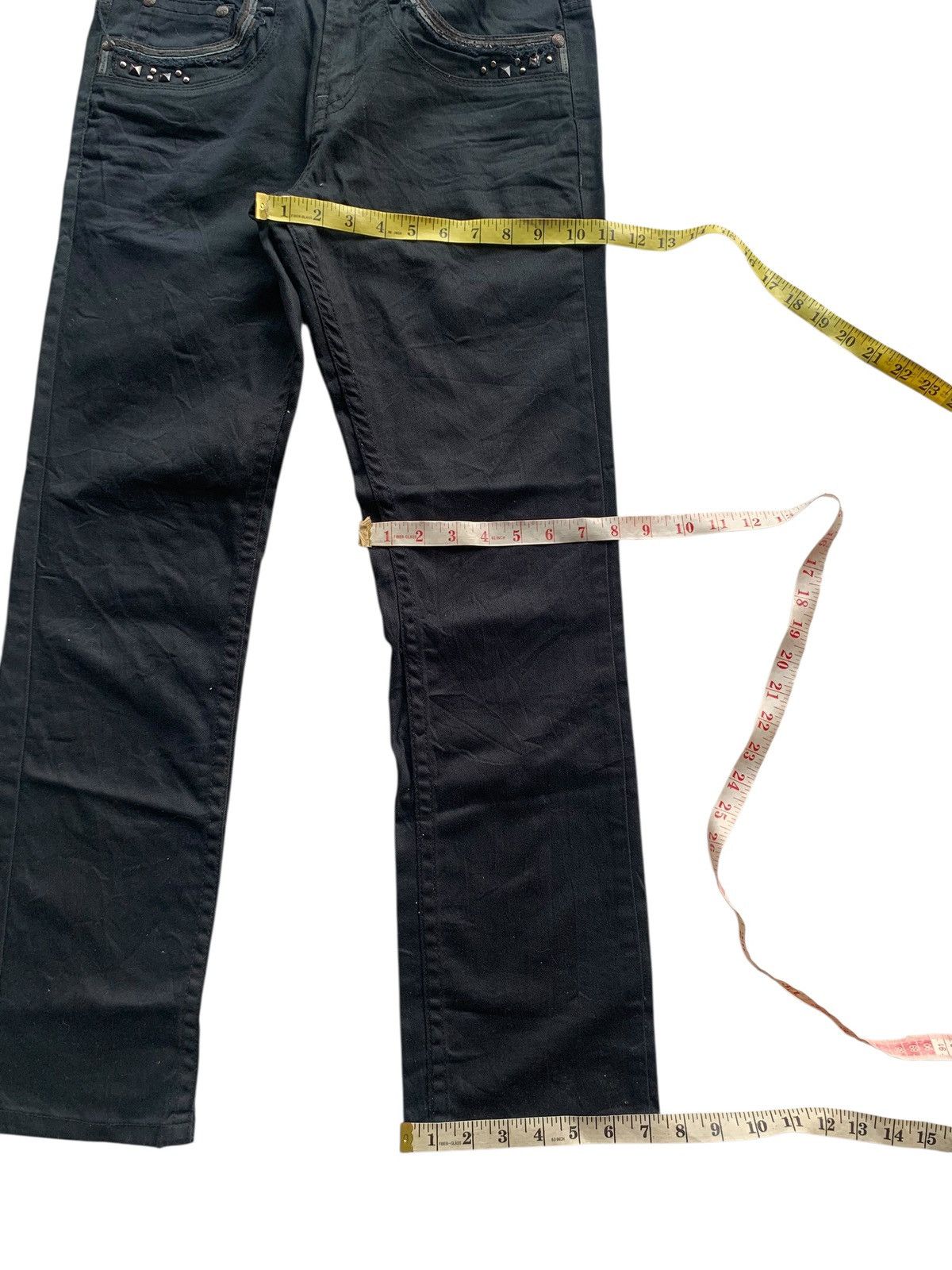 Tornado Mart PUNK PASTA DENIM STUDDED JAPANESE STYLE PANTS Size US 29 - 20 Thumbnail