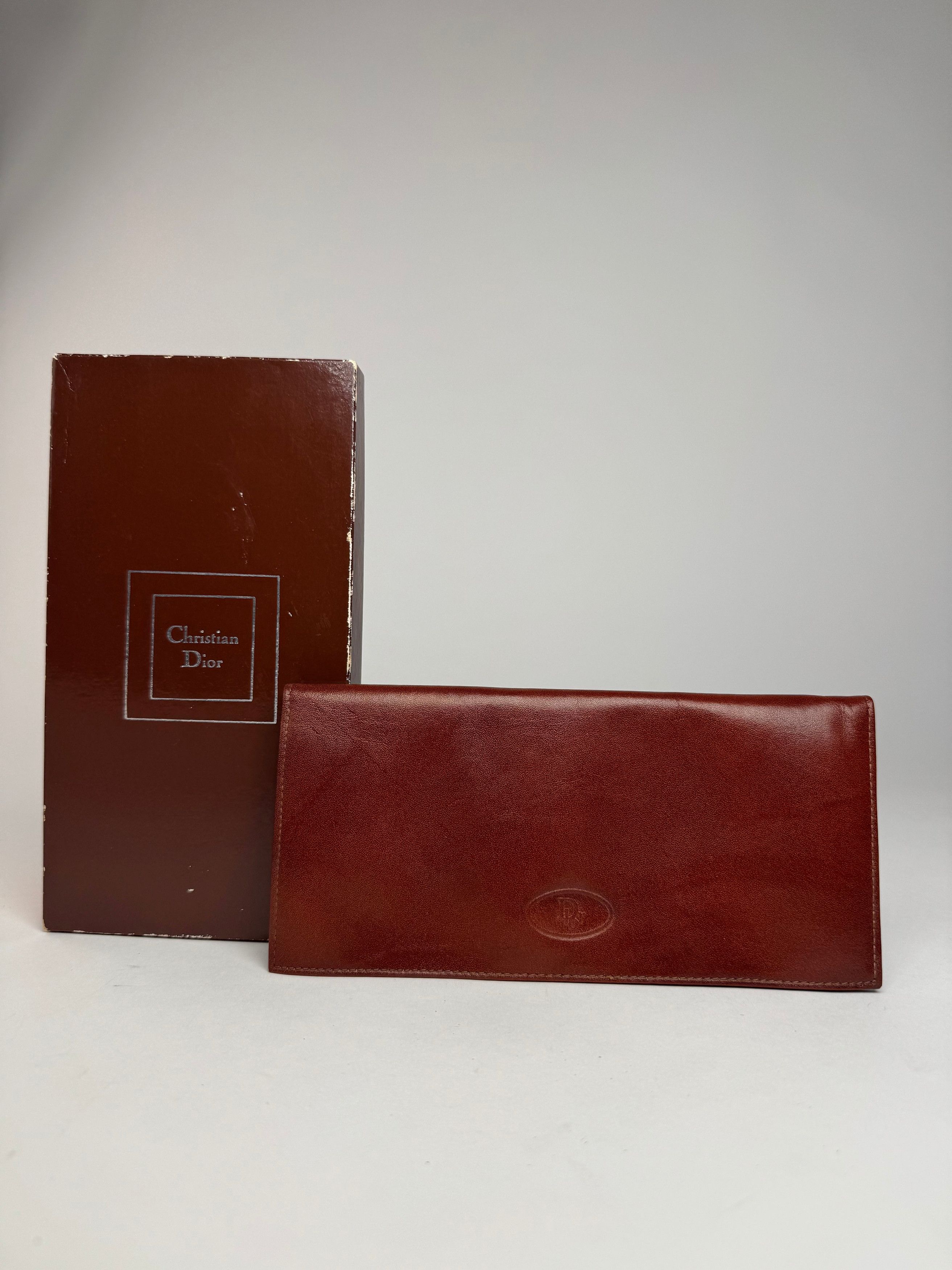 Dior Vintage Leather ID Holder / Card Holder Brown Size ONE SIZE - 1 Thumbnail
