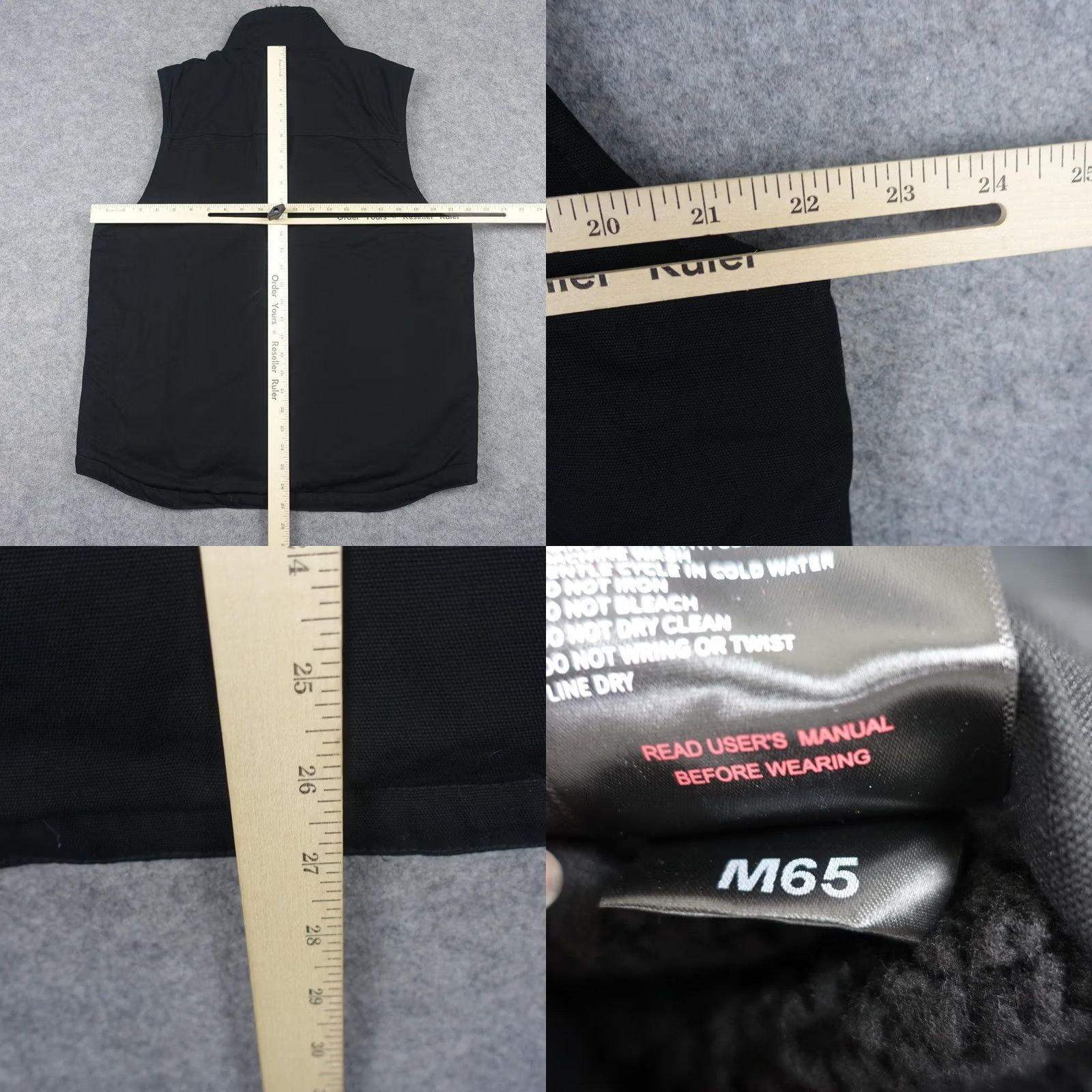Vintage VENUSTAS Mens Heated Vest M Medium Black Canvas Puffer Lined M65 NO BATTERY Vest/Coat Style Puffer Jacket, Thermal, Zip, Pockets Ladies Mens? Size US M / EU 48-50 / 2 - 8 Thumbnail