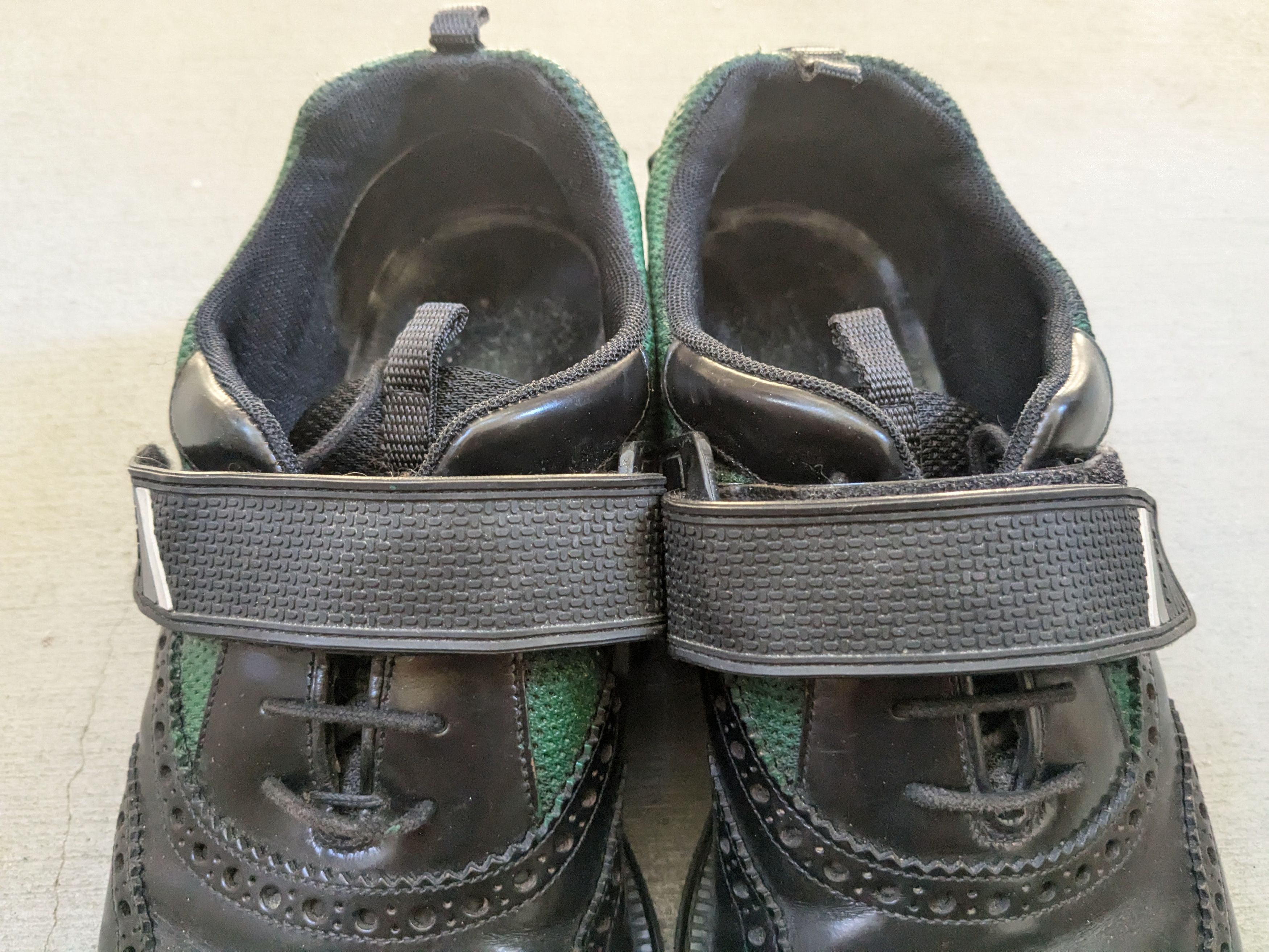 Prada Prada Brogues Wingtips Black Green 10.5 Strap Leather Size US 10.5 / EU 43-44 - 3 Thumbnail