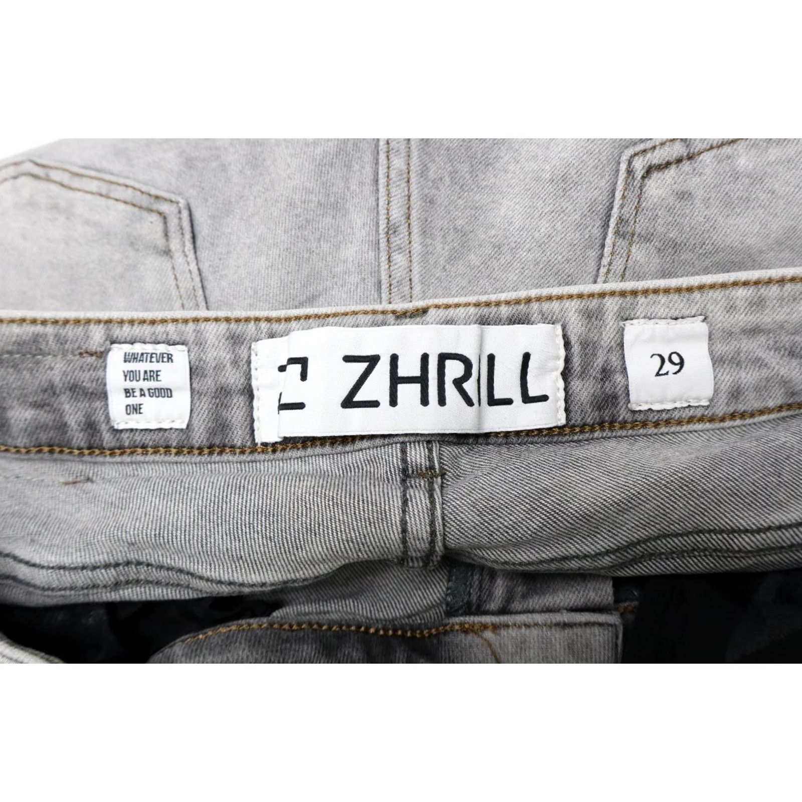 Vintage ZHRILL ANITA Jeans Women's W29 Grey Slim Fit Stretchy Zip Fly Whiskers Jeans Slim Womens W29 Grey Zip Fly Size 29" - 5 Thumbnail