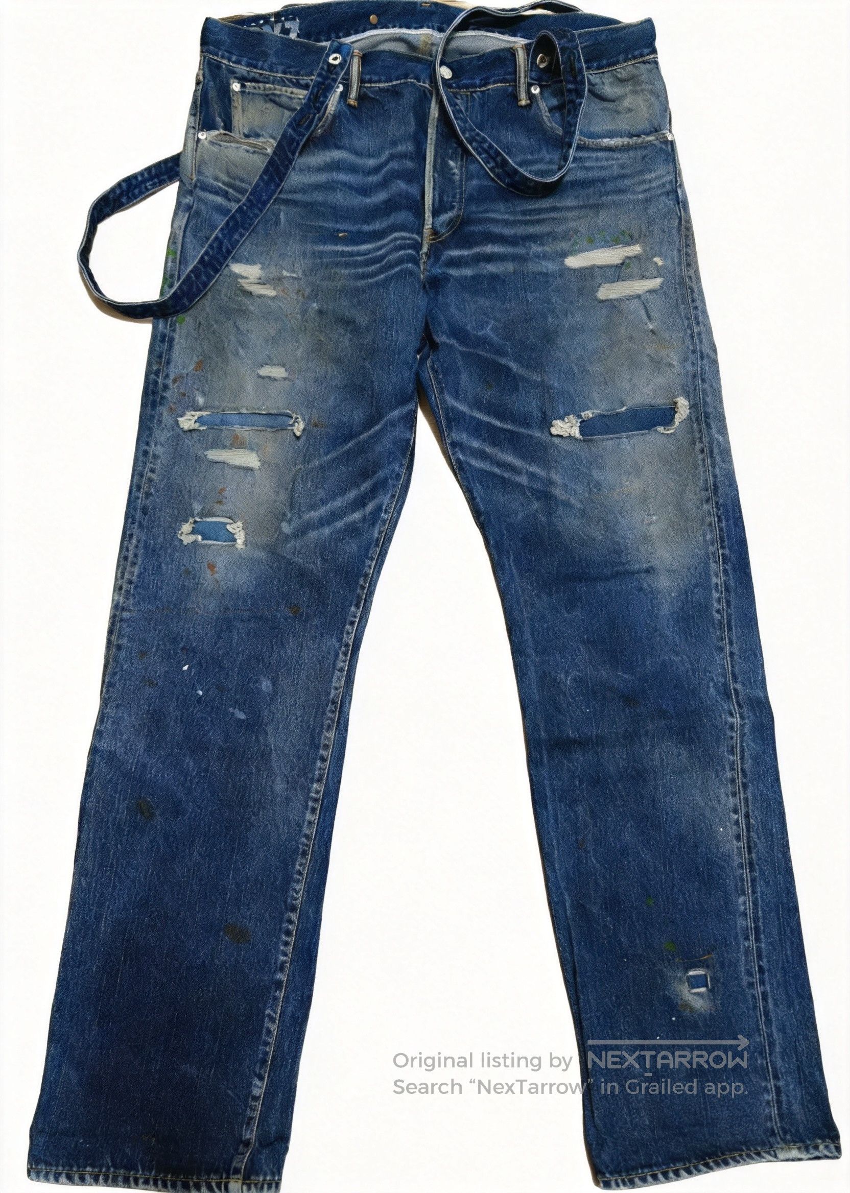 Visvim VISVIM TRAVAILLER BRACES PANTS UNWASHED Size 4 | Grailed