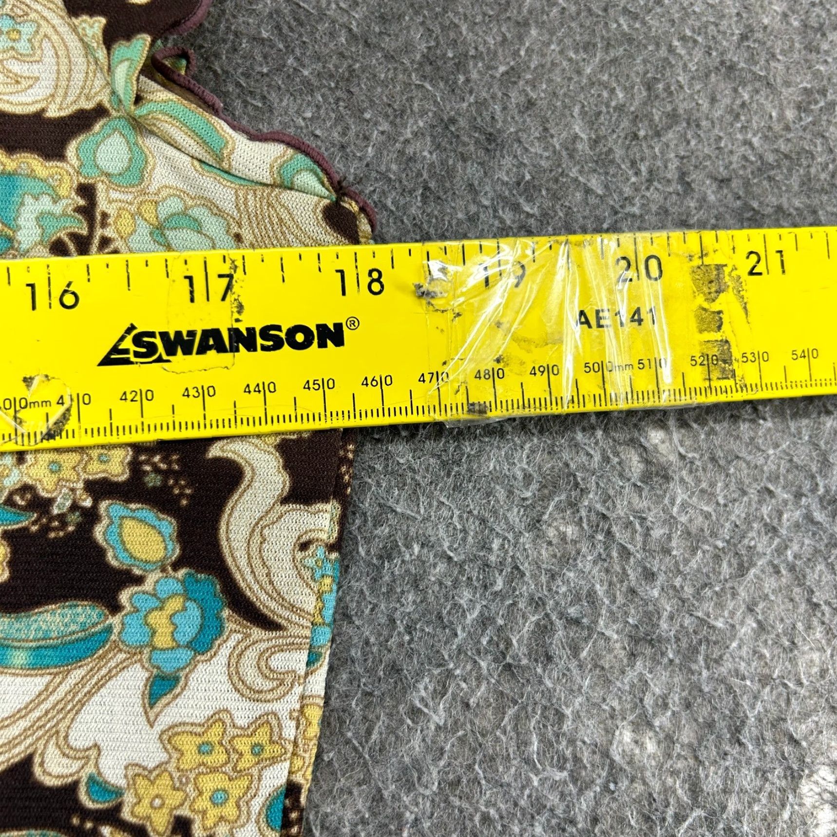 Vintage VINTAGE Junction West Top Womens M Green Brown Floral Paisley Wrap AOP Nylon Y2K Size M / US 6-8 / IT 42-44 - 4 Thumbnail