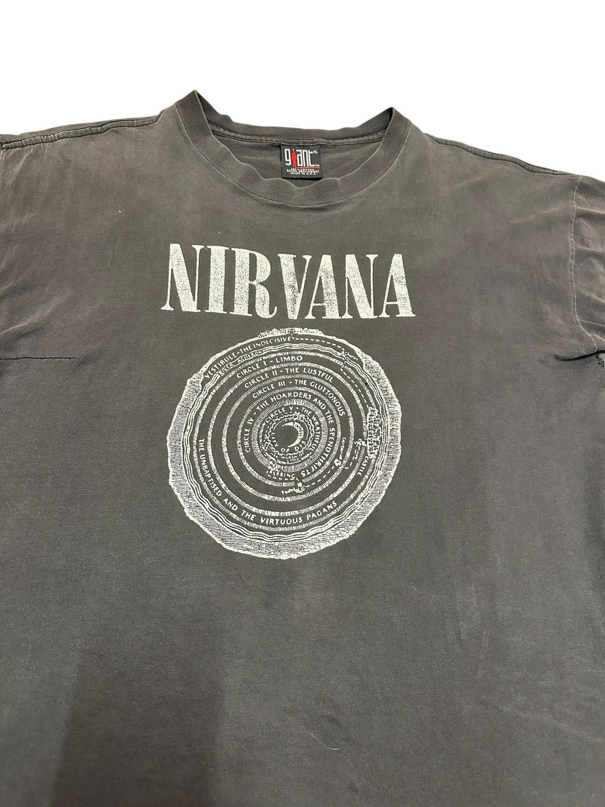 Band Tees Vintage 1992 Nirvana Vestibule Giant Tag Size US XL / EU 56 / 4 - 3 Thumbnail