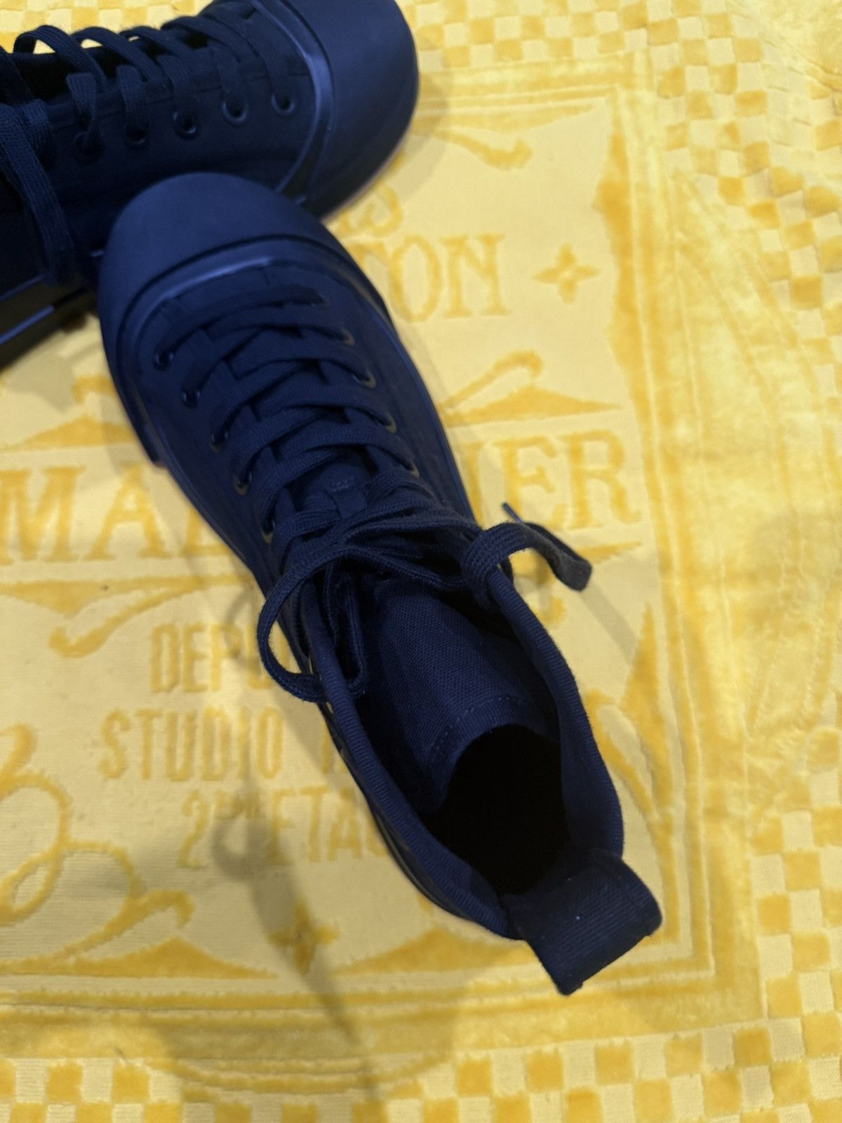 Bottega Veneta Bottega Veneta - High-top Fabric Sneakers Size US 13 / EU 46 - 19 Thumbnail