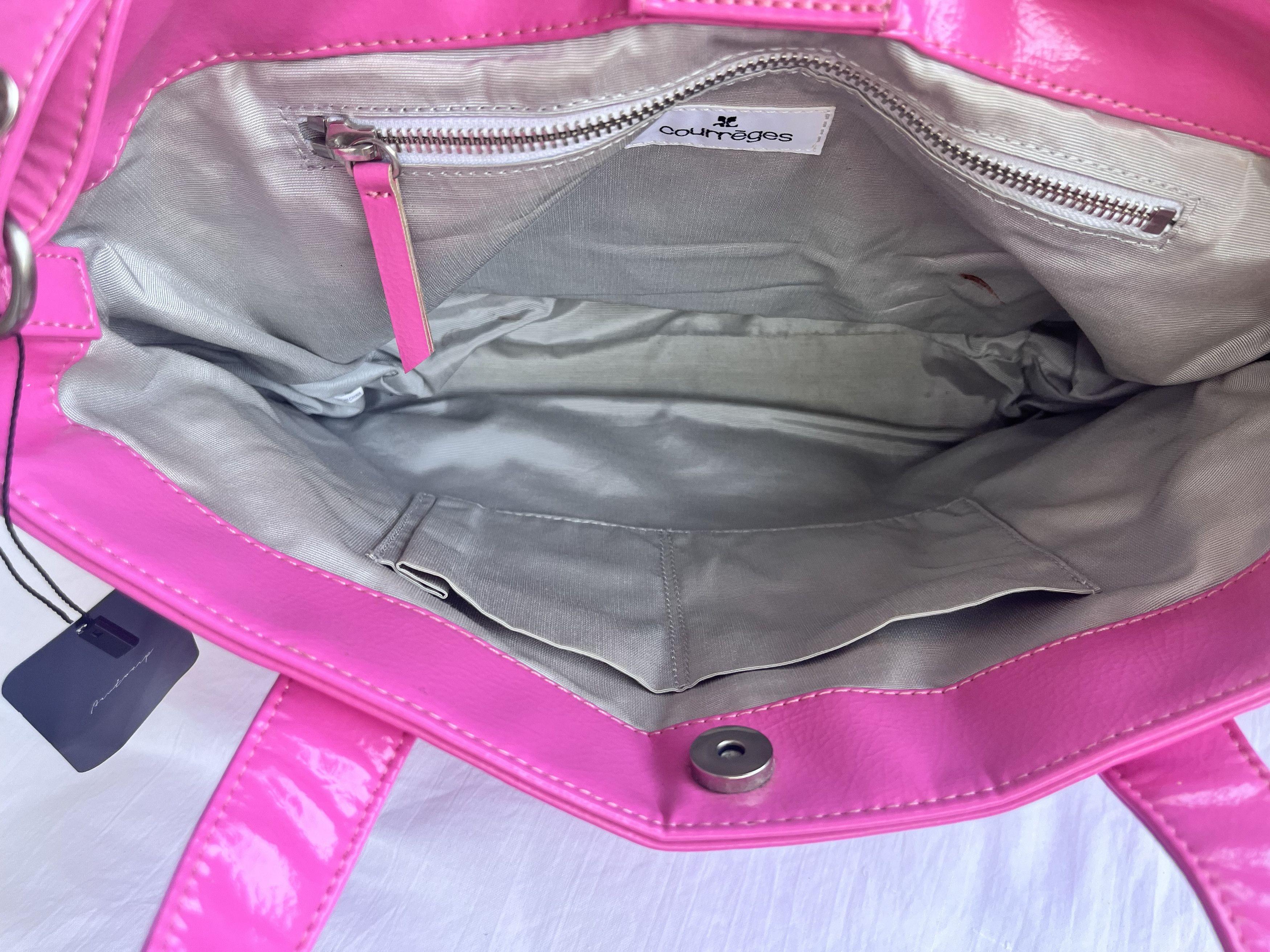 Courreges Pink vinyl Courreges bag with shoulder strap Size ONE SIZE - 4 Thumbnail