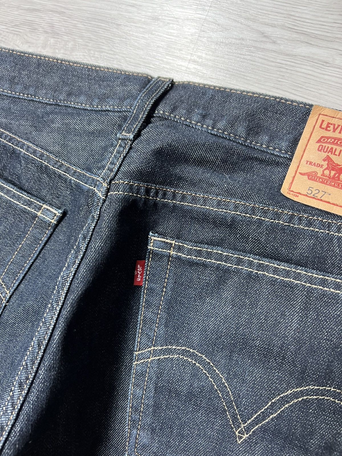 Levi's Vintage Levis 527 Low Boot Cut Jeans Dark Indigo Denim Pants Size US 36 / EU 52 - 11 Thumbnail