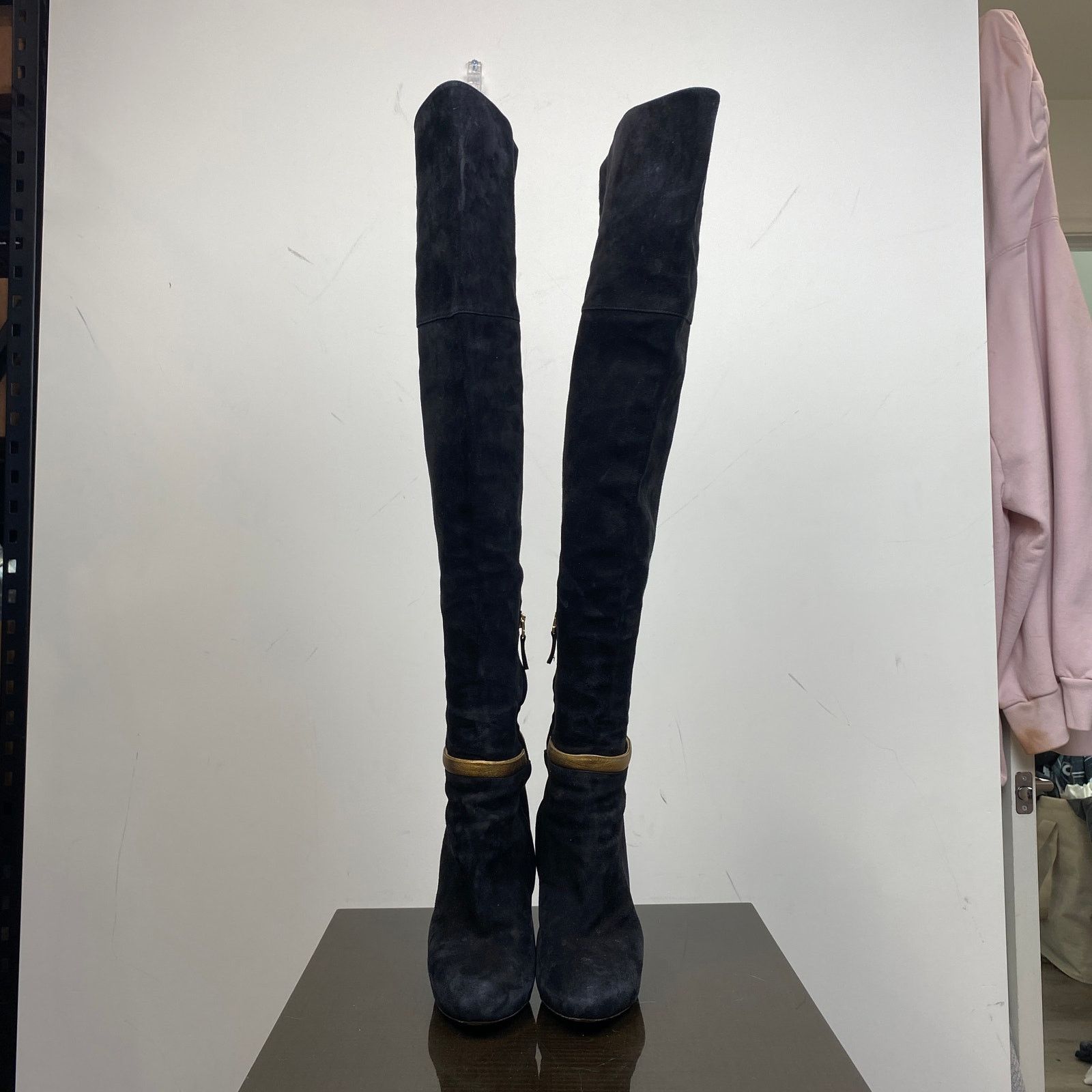 Fendi Fendi Suede Over The Knee High Stiletto Heel Boots Womens 38 Size US 8 / IT 38 - 2 Thumbnail