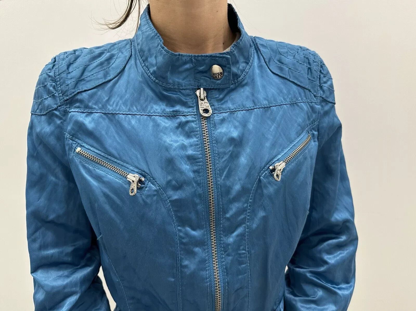 Miss Sixty Vintage 2000s Miss Sixty Y2K Jacket Polyester Metall Fitted Size M / US 6-8 / IT 42-44 - 8 Thumbnail