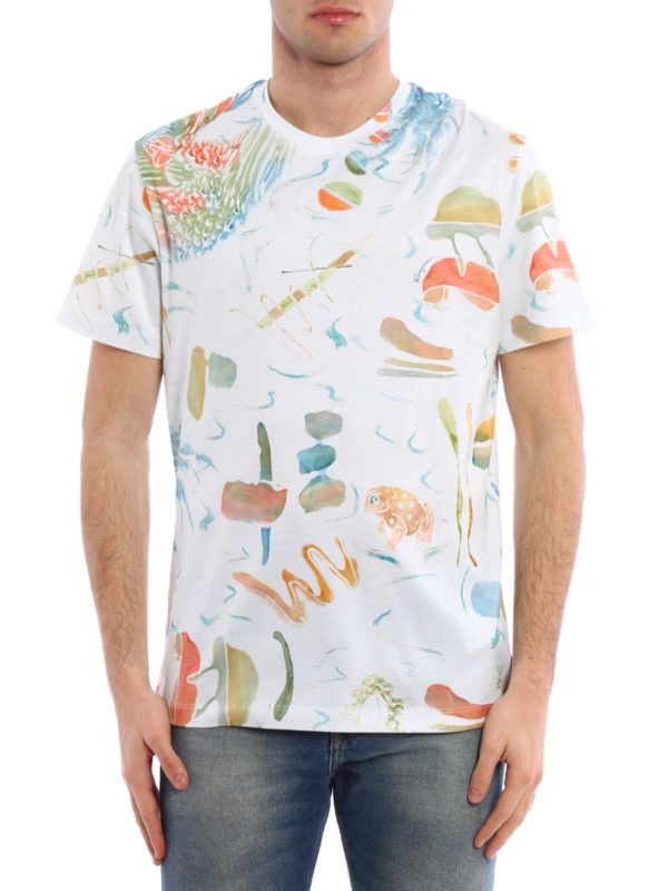 Salvatore Ferragamo 🇮🇹 Salvatore Ferragamo Luxury T-Shirt Made in Italy Abstract Size US S / EU 44-46 / 1 - 2 Thumbnail