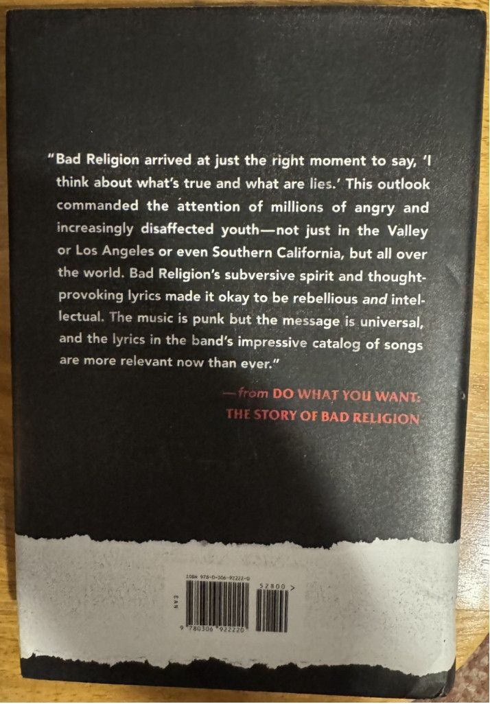 The Unbranded Brand Do What You Want by Bad Religion Hardcover Book Punk Rock Size ONE SIZE - 2 Thumbnail