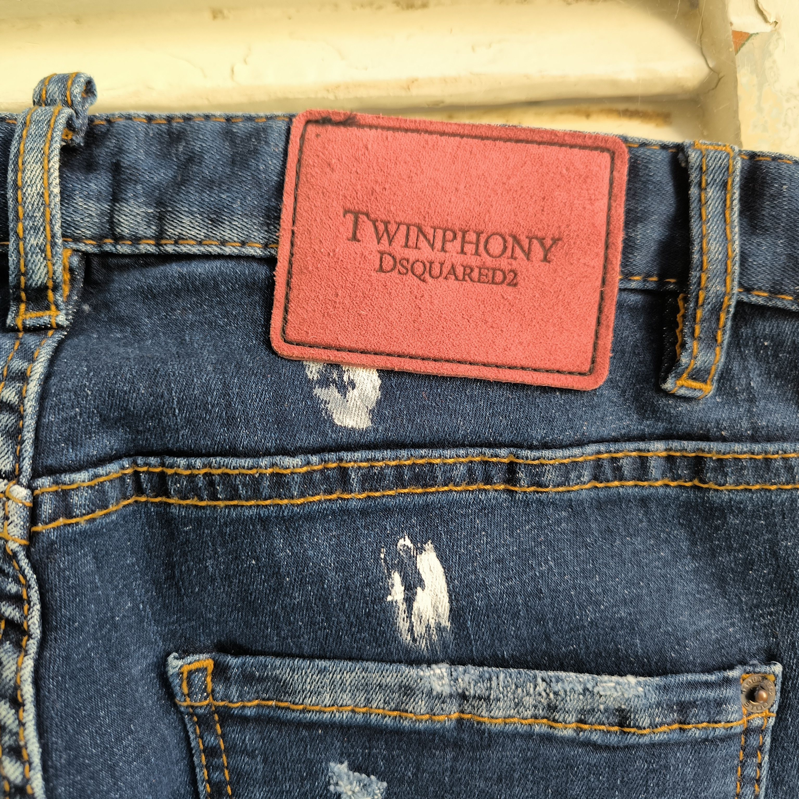 Dsquared2 Dsquared2 SS22 Twinphony Relax Long Crotch Jeans Distressed Size US 30 / EU 46 - 11 Thumbnail