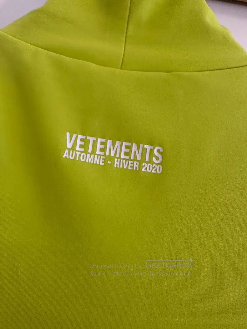 Vetements Vetements Half High Neck Fluorescent Green Bodycon Dress Size S / US 4 / IT 40 - 5 Thumbnail