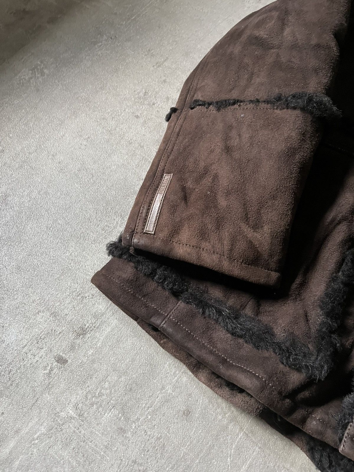 Prada Prada sheep skin shearling brown leather coat Size US L / EU 52-54 / 3 - 3 Thumbnail