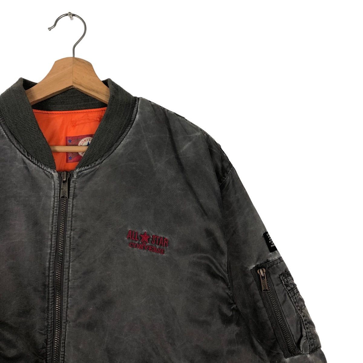 Converse 🔥90’s Riot Riot Converse All Star Boston Mass Bomber Jacket Size US L / EU 52-54 / 3 - 6 Thumbnail