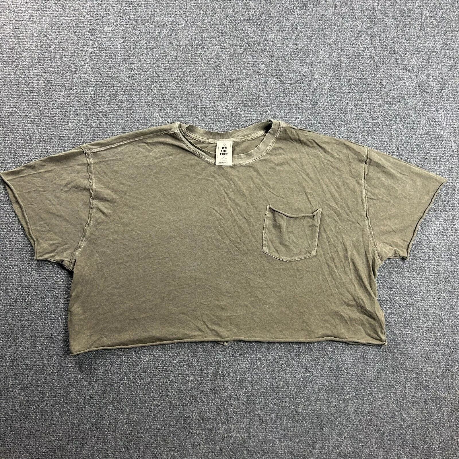 Other We The Free Top Womens XS Crew Neck Cropped Relaxed Fit Size XS / US 0-2 / IT 36-38 - 1 Thumbnail
