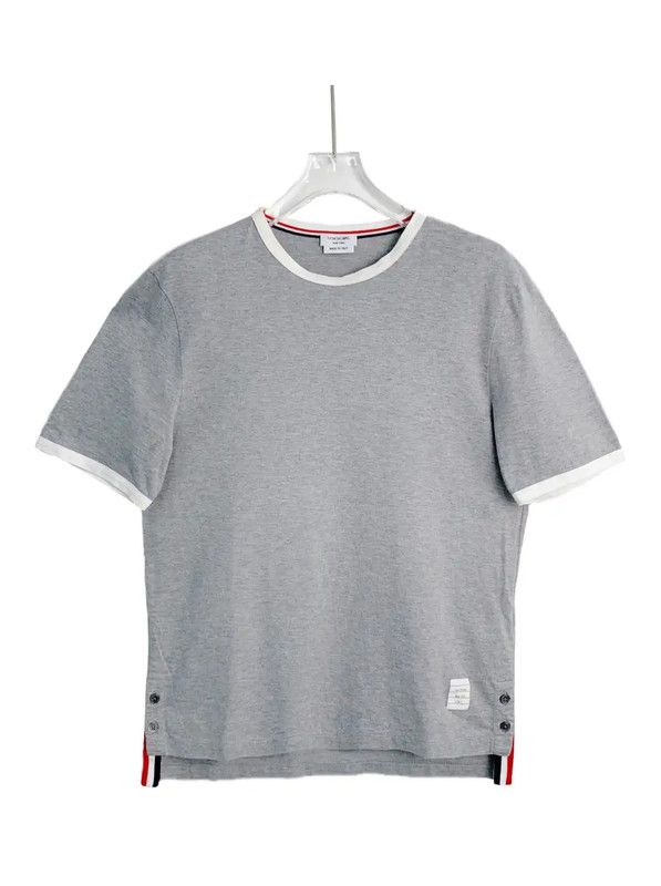 Thom Browne Thom Browne Gray Cotton Short Sleeve T-Shirt 0089 Size US S / EU 44-46 / 1 - 1 Thumbnail