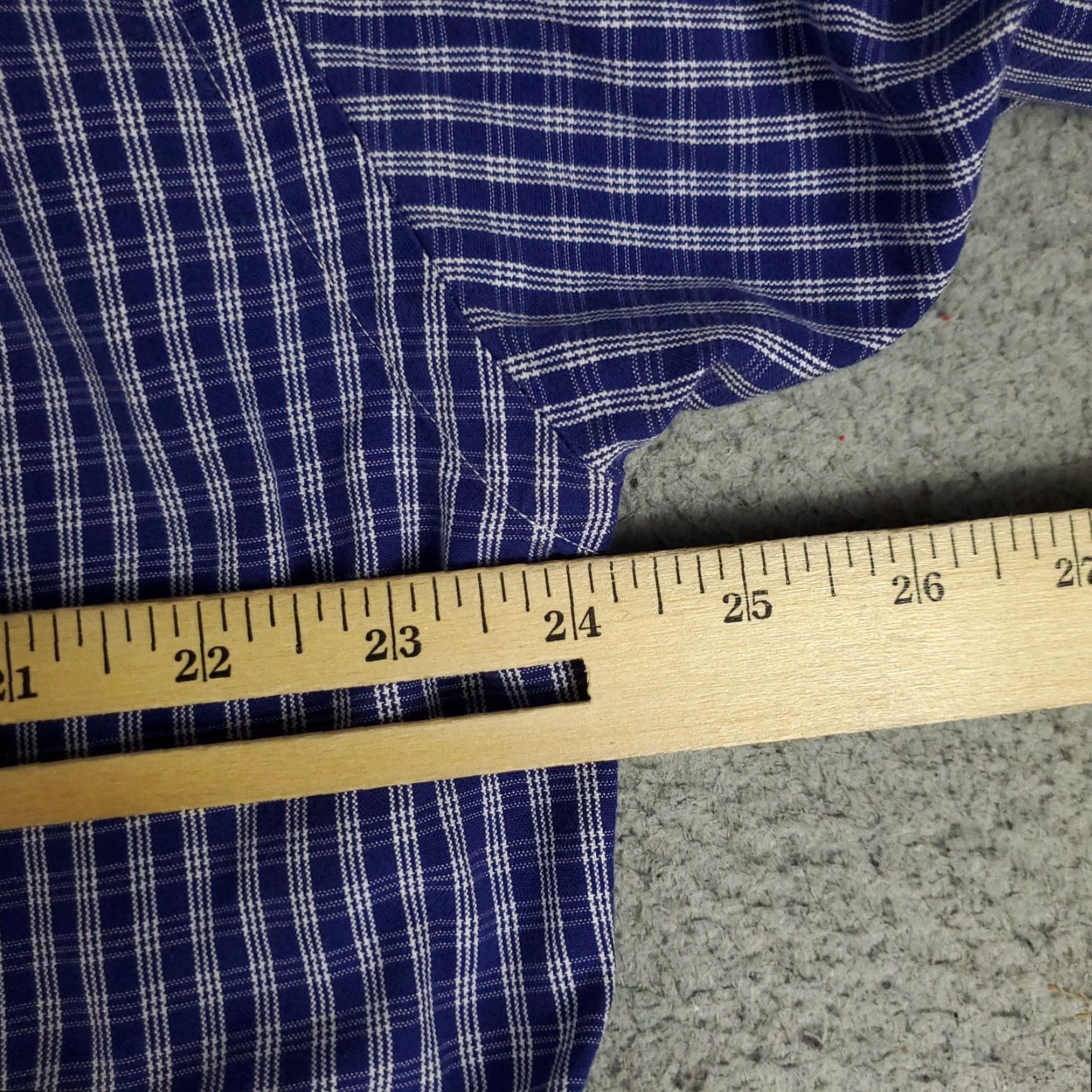 Ralph Lauren Ralph Lauren Dress Shirt Mens Size 15.5 Blue Plaid Button-Up Long Sleeve Classic Cotton Size 40R - 6 Thumbnail