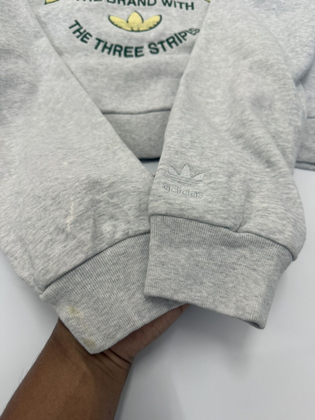 Adidas 🔥 Y2K Adidas Trefoil Sportwear Big Logo Croped Hoodie - L Size L / US 10 / IT 46 - 5 Thumbnail