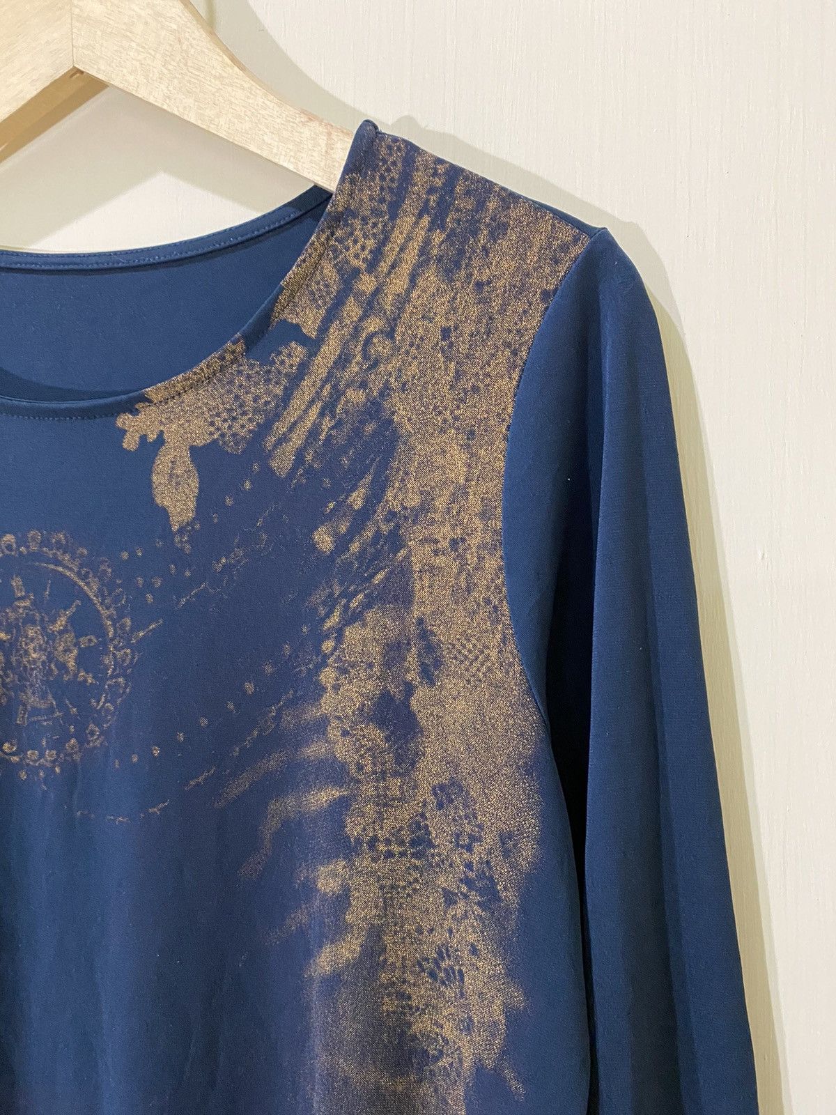 If Six Was Nine Japanese Jewel Chain Top GOA Style Longsleeves Tshirt Size L / US 10 / IT 46 - 4 Thumbnail