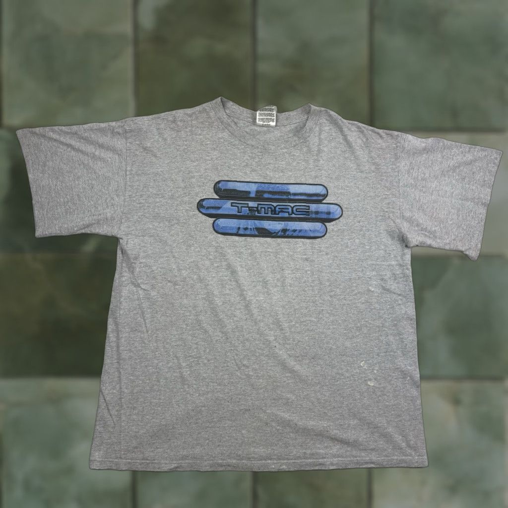 Adidas VINTAGE Adidas T-Shirt Main Point: Tracy McGrady T-Mac Y2K Graphic Sports 90s Gray XL Mens Shirt Regular Size XL Gray Adidas T-Mac 90s Mens Size US XL / EU 56 / 4 - 1 Thumbnail