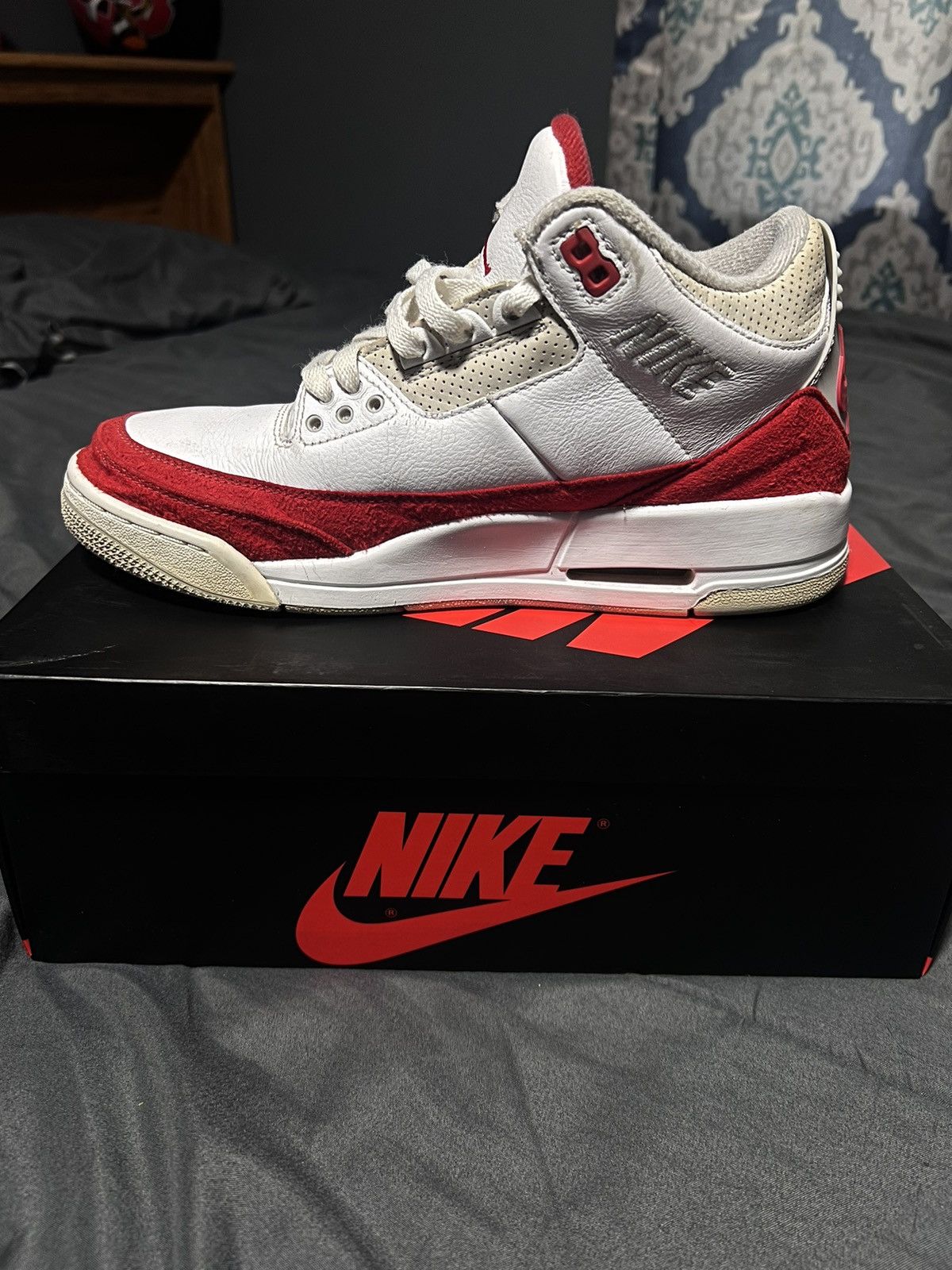 Jordan Brand × Nike Jordan 3 Retro Tinker Air Max 1 2019 Size US 8 / EU 41 - 6 Thumbnail