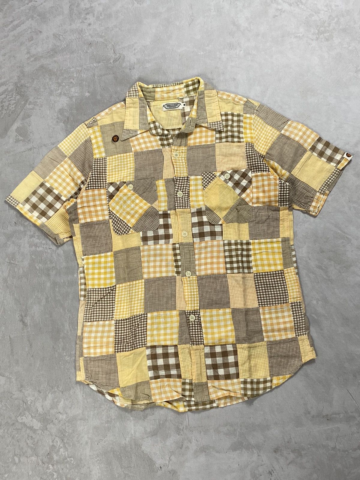 Bape Bape “Baby Milo” Patchwork Shirt Size US M / EU 48-50 / 2 - 5 Thumbnail