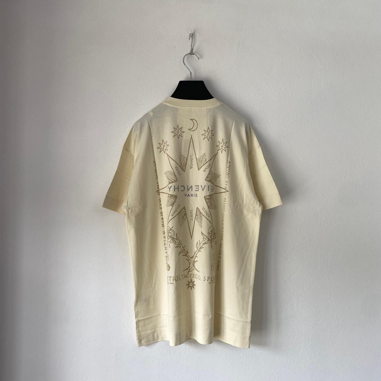 Givenchy Beige Tarot Print Reverse Logo T-Shirt Size US S / EU 44-46 / 1 - 9 Thumbnail