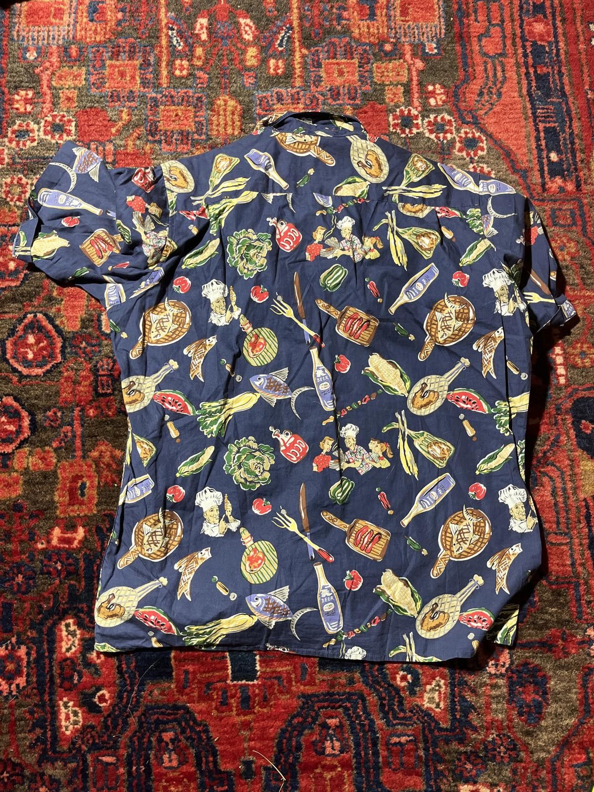 Reyn Spooner Reyn Spooner Hawaiian Shirt Medium BBQ Fish Beer Size US M / EU 48-50 / 2 - 6 Thumbnail