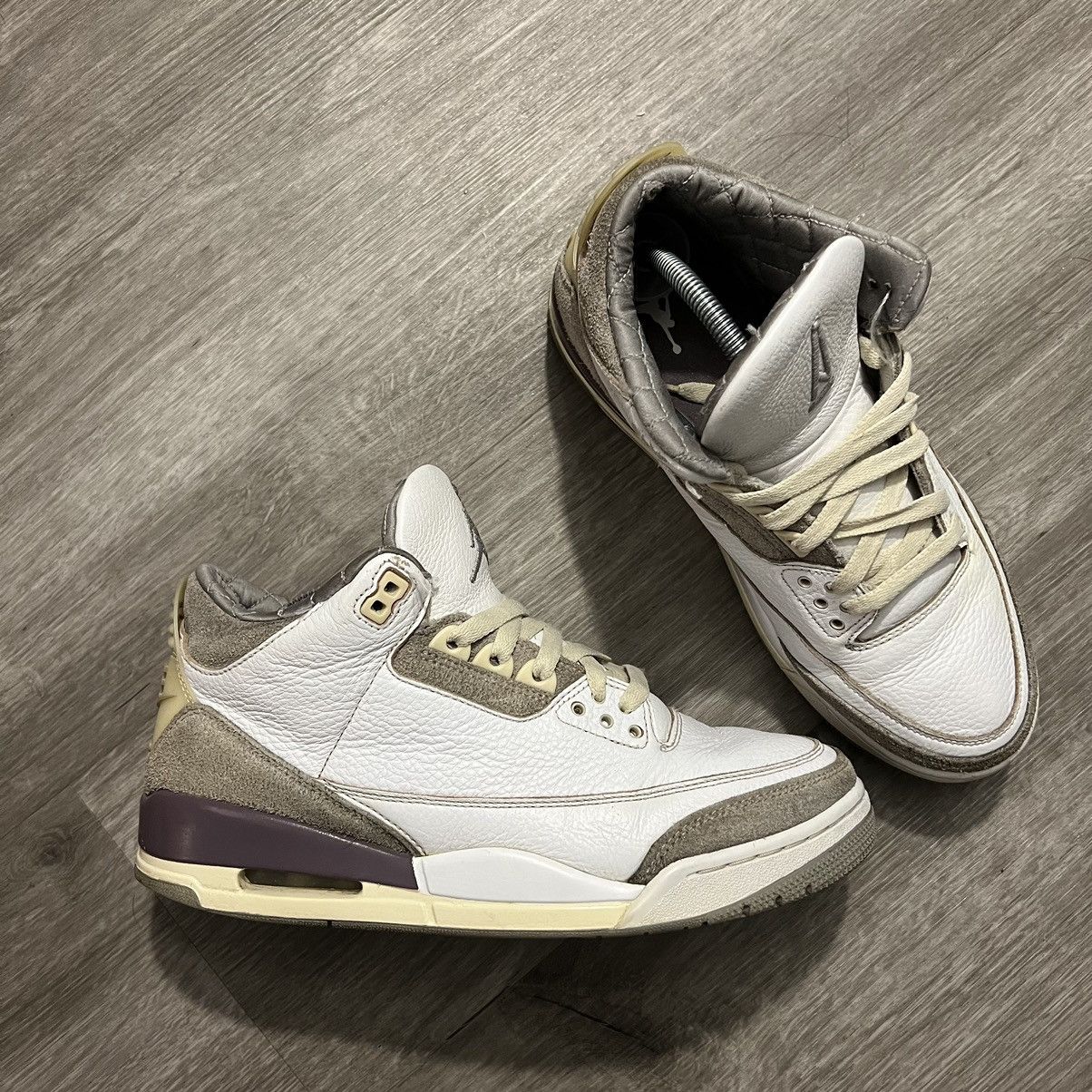 image of Nike Air Jordan 3 A Ma Maniere Shoes in White, Men's (Size 9)