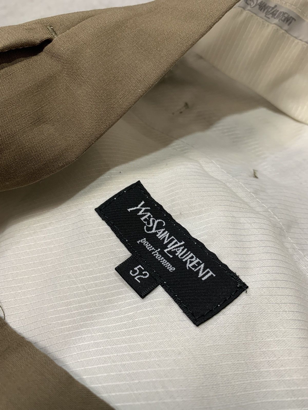 Yves Saint Laurent 90s Vintage Brown faded Yves Saint Laurent chino trousers Size US 39 - 5 Thumbnail