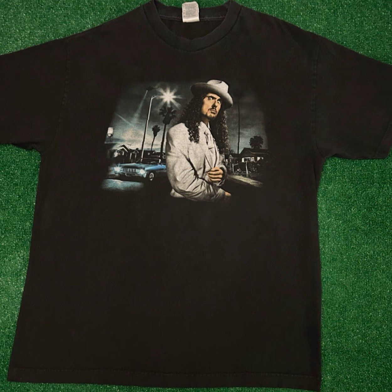 Vintage VINTAGE Weird Al Yankovic Straight Outta Lynwood Tour Shirt Mens Large Black 90s Music Funny Hip Hop VTG Shirt Size US L / EU 52-54 / 3 - 4 Thumbnail