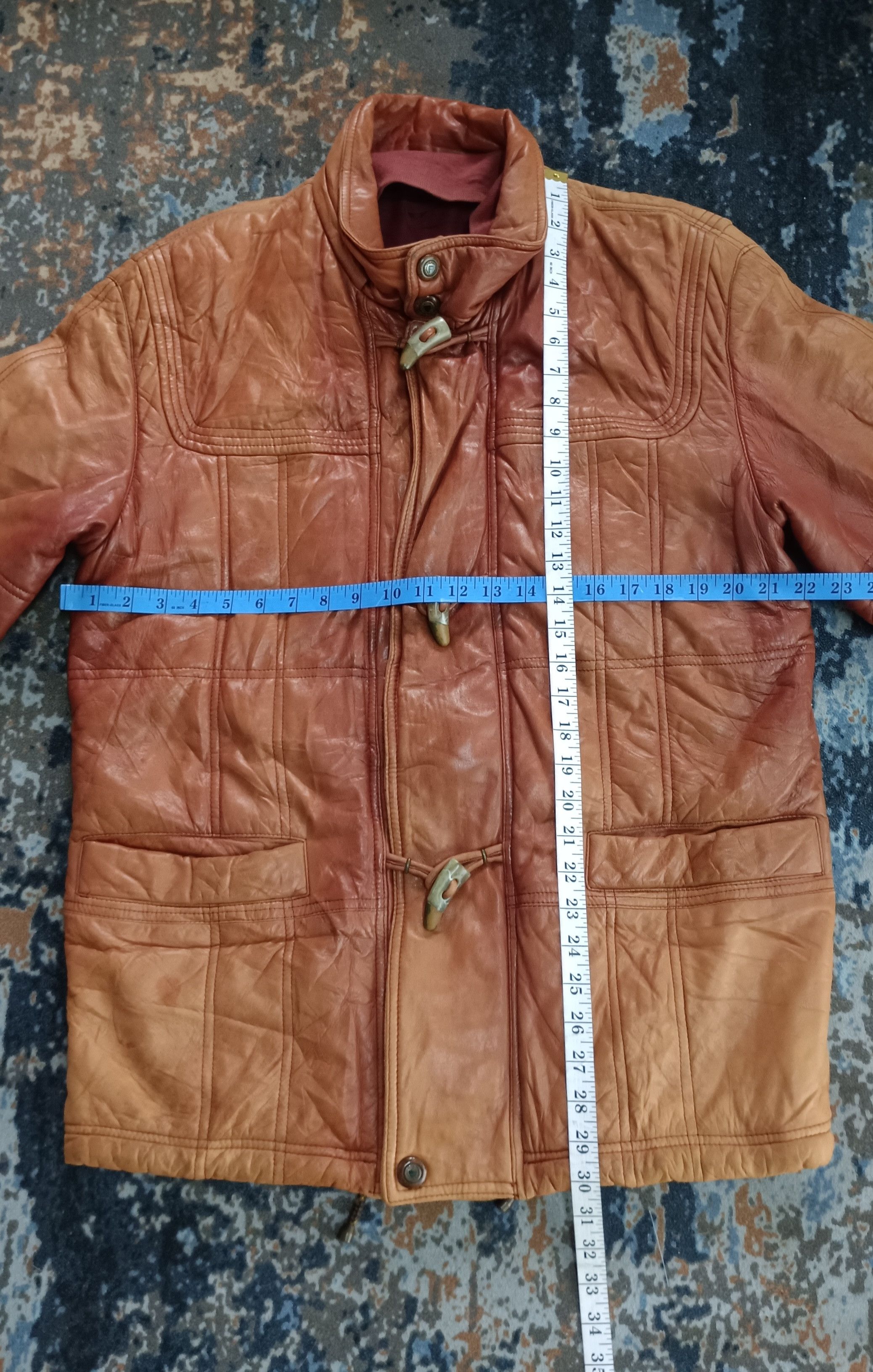 Vintage Vintage 🔥Novopel Leather Jacket Italian Designer Size US L / EU 52-54 / 3 - 18 Thumbnail
