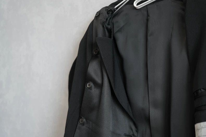 Yohji Yamamoto Yohji Yamamoto 07AW Double collar double breasted silk larg Size US M / EU 48-50 / 2 - 2 Thumbnail