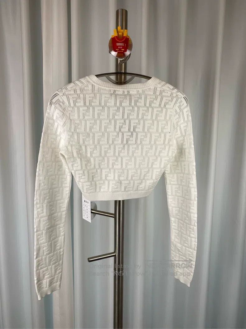 Fendi Fendi 23 spring-summer white three-dimensional full print Size XS / US 0-2 / IT 36-38 - 2 Thumbnail