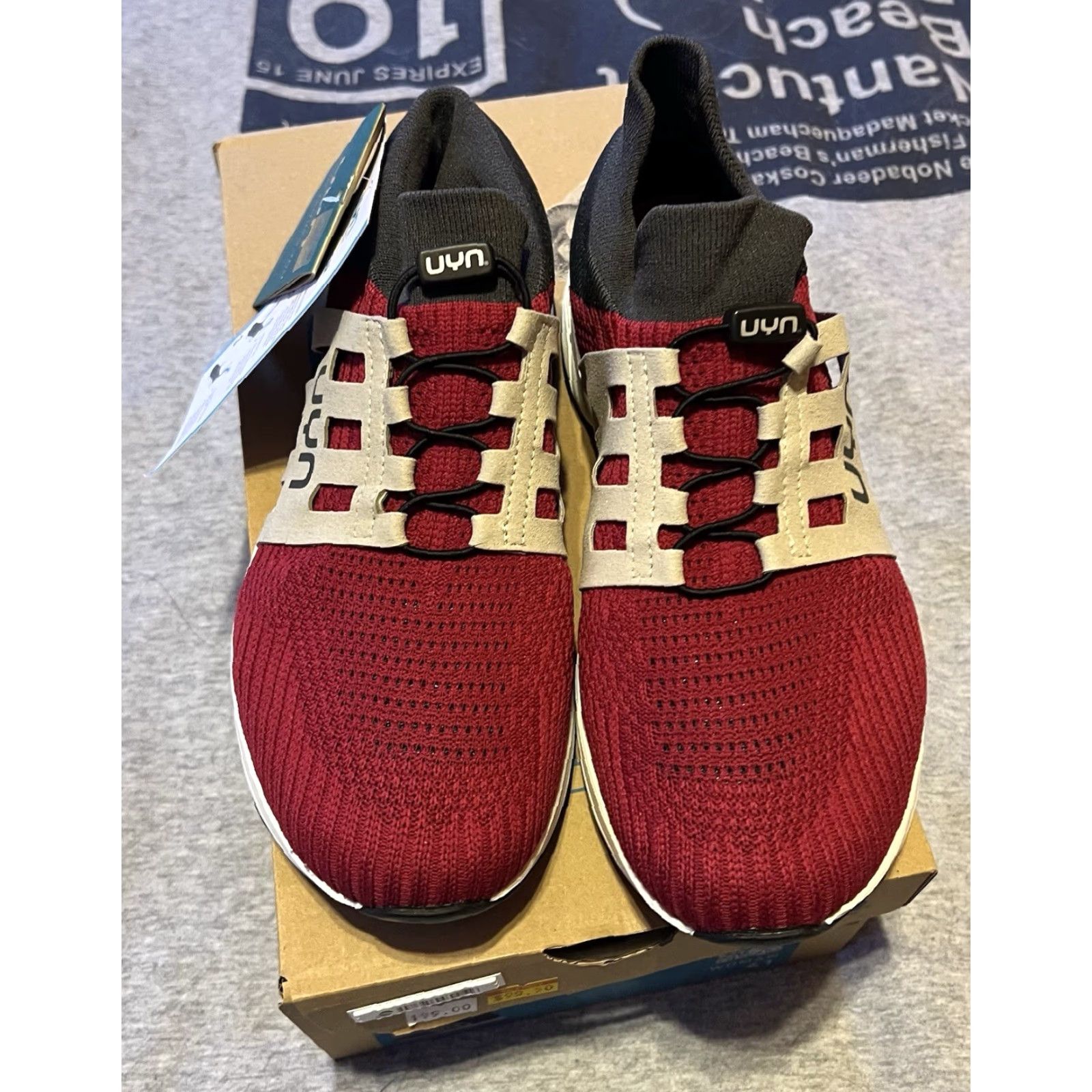 Vintage UYN Nature Tune Women’s Sneaker Merino Wool Size 41 Purple Red Running Lace Up Ventilated Spring Summer Italy Size US 10 / IT 40 - 5 Thumbnail