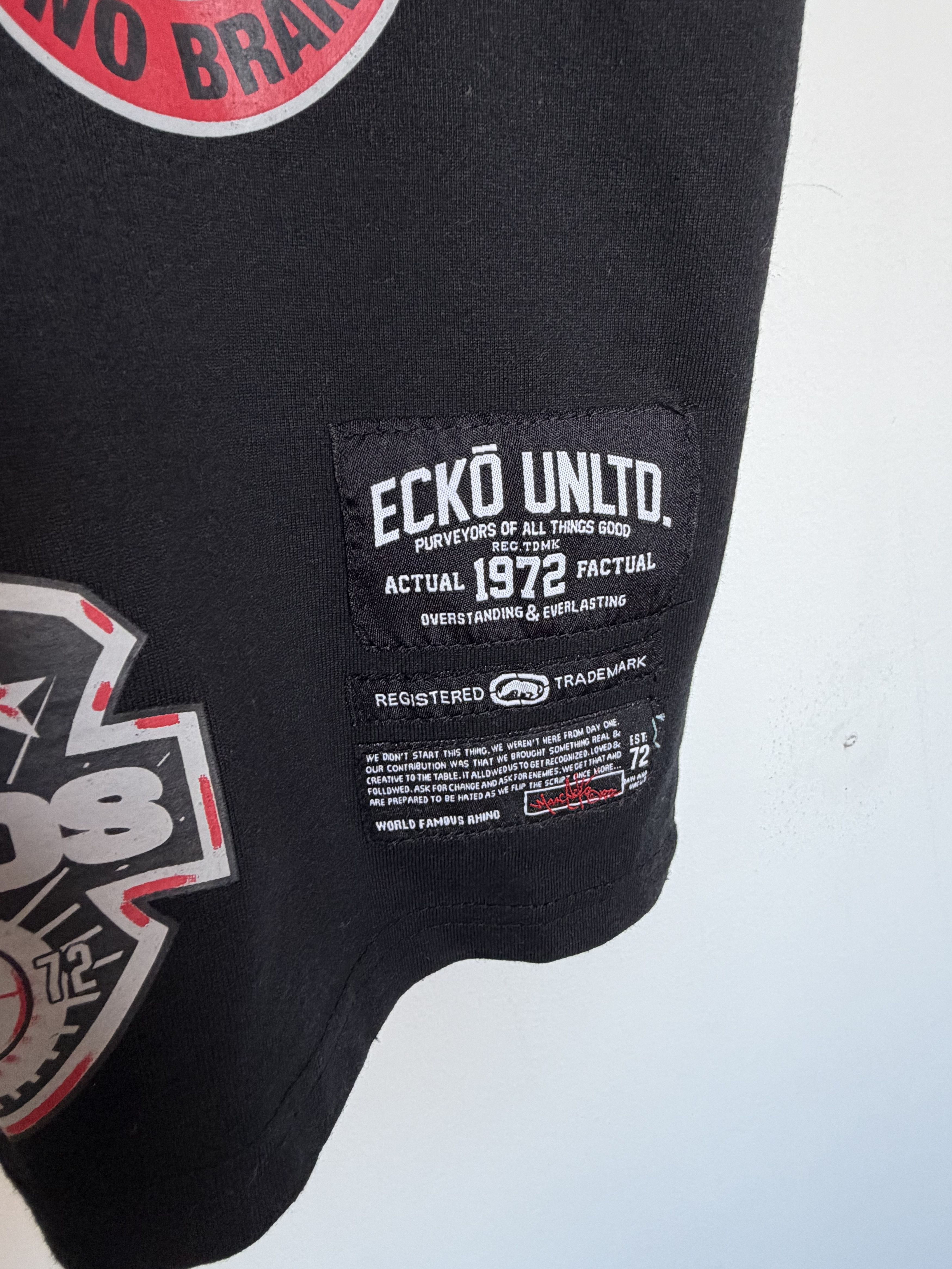 Marc Ecko Ecko Football Club Tee Black Red Y2K Streetwear Medium BNWT Size US L / EU 52-54 / 3 - 5 Thumbnail