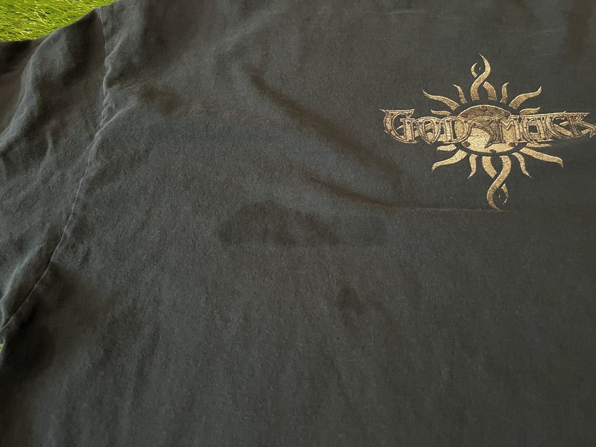 Band Tees Godsmack 2000 Tour Shirt Blue Giant Brand METAL 90's Vintage Size US XL / EU 56 / 4 - 9 Thumbnail