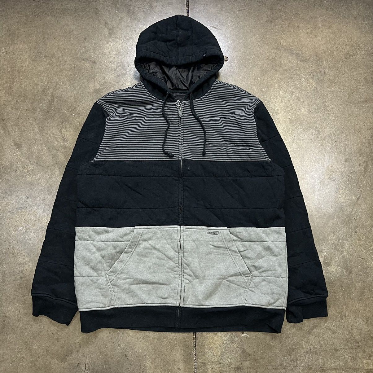 Alpinestars × Vintage Vintage Y2K AlpineStars Zip Up Hoodie Sweatshirt Striped Size US XXL / EU 58 / 5 - 1 Thumbnail
