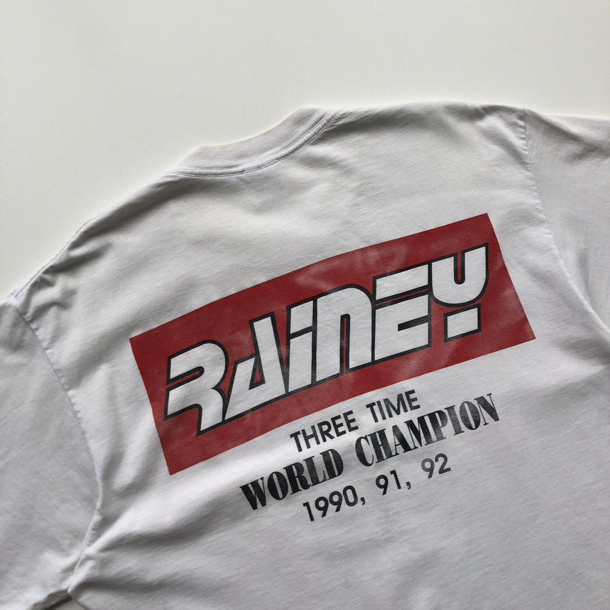 Jerzees Jerzees Wayne Rainey 1992 World Champion 500 Vintage T-Shirt Size US XL / EU 56 / 4 - 4 Thumbnail
